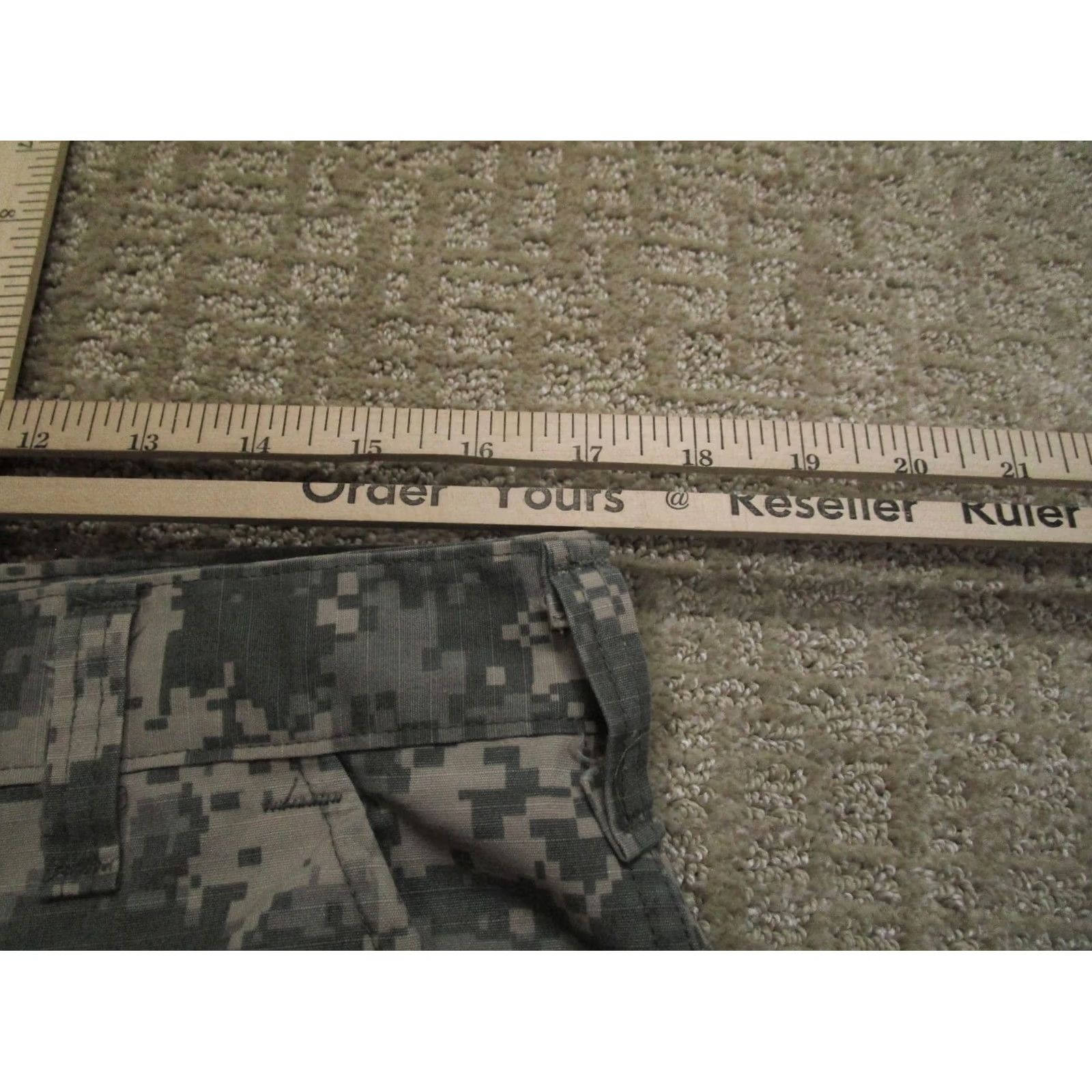 Vintage UNICOR US Army Pants Cargo 34x30 Gray Camouflage Cotton Nylon Trousers Cargo Pocket Flat Front Relaxed Mens Size US 34 / EU 50 - 5 Thumbnail