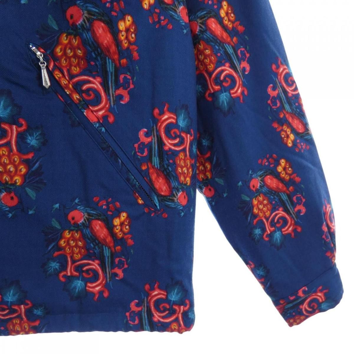 Needles Jacket Blouson Hooded Zip Up Wool Allover Pattern Blue Size US S / EU 44-46 / 1 - 4 Thumbnail