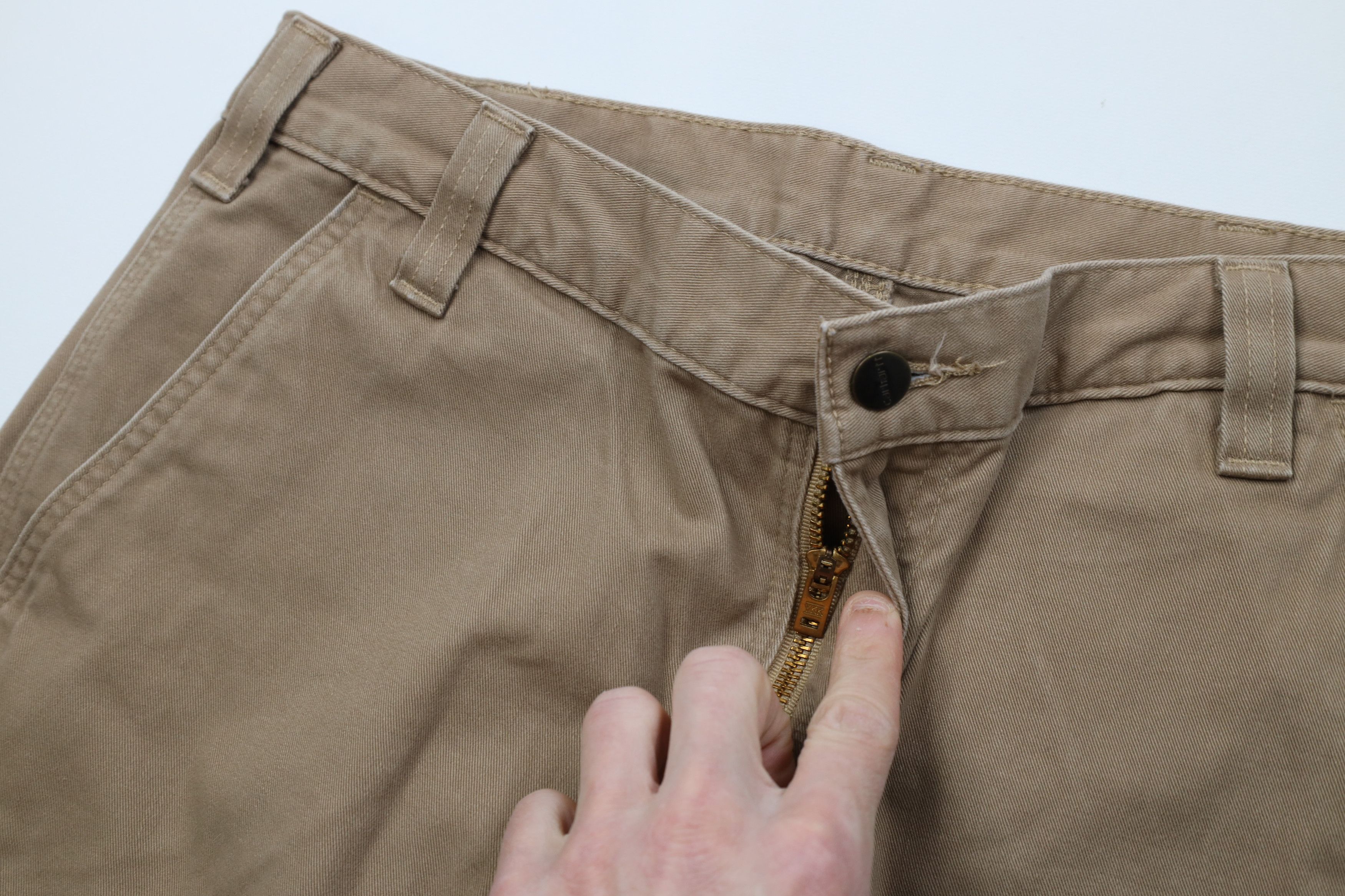 Carhartt Vintage Y2K Carhartt Leg Workwear Pants Beige Cotton Size US 34 / EU 50 - 6 Thumbnail
