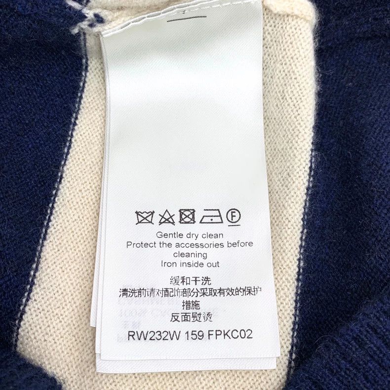 Louis Vuitton Louis Vuitton 23 color-block striped cashmere V-neck singl Size M / US 6-8 / IT 42-44 - 8 Thumbnail