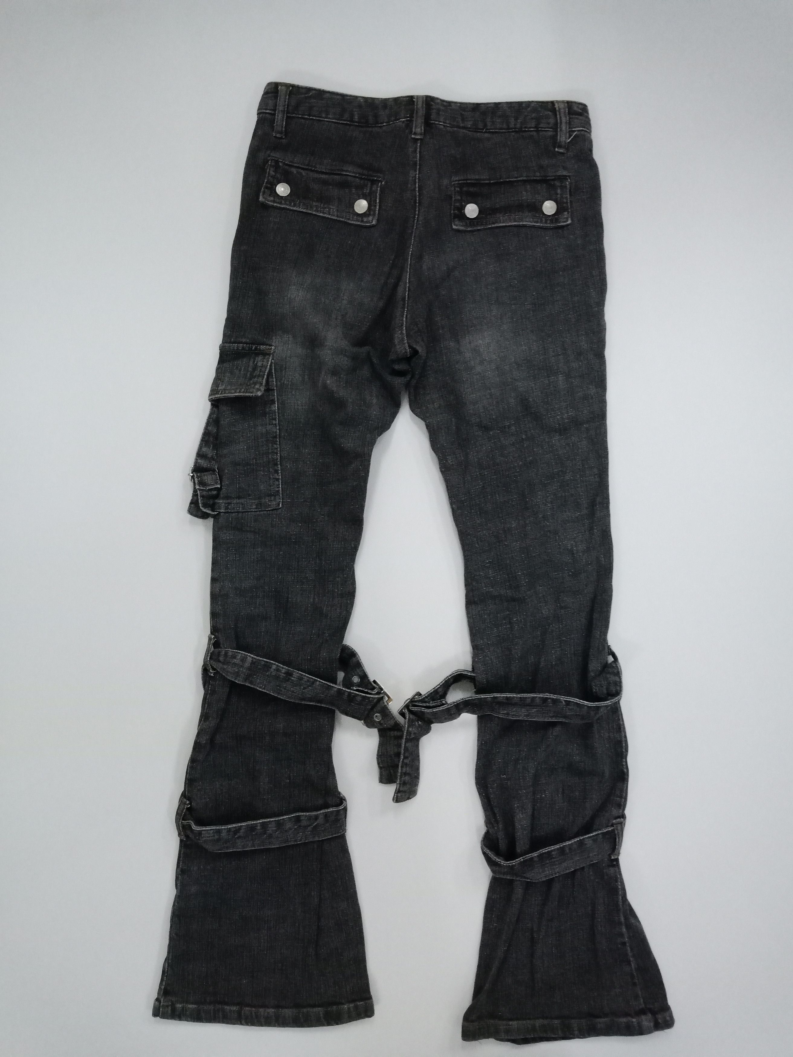 Le Grande Bleu (L.G.B.) N23 Bondage Flare Pants #P1 Size US 29 - 2 Thumbnail