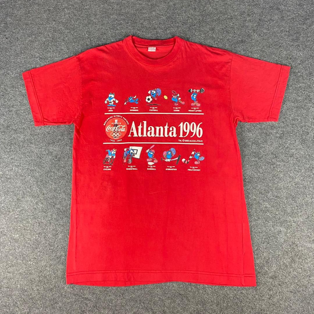 Vintage Vintage 90s Coca Cola Olympic Altlanta 96 Size US L / EU 52-54 / 3 - 1 Thumbnail
