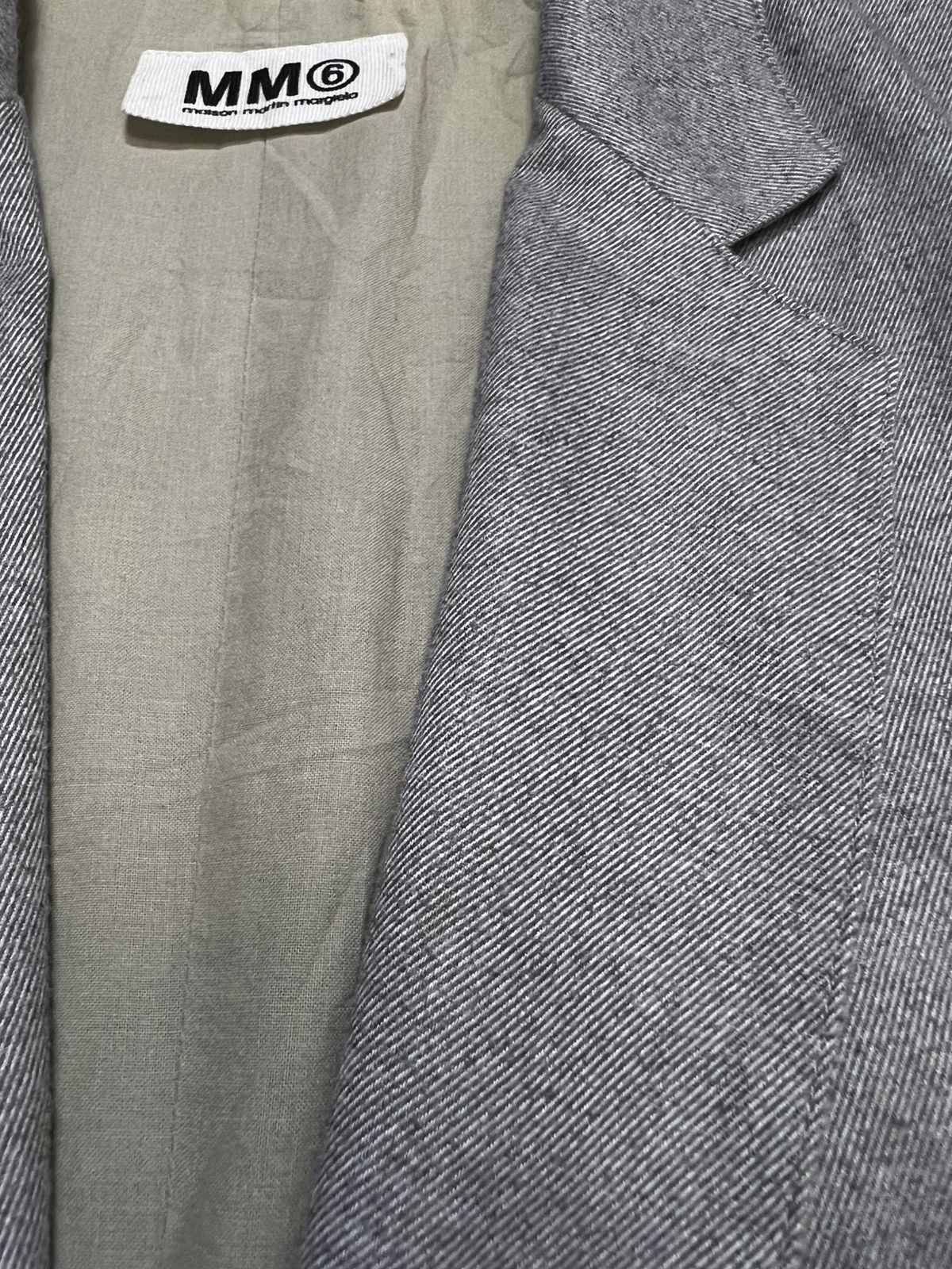 MM6 Maison Margiela - MM6 - Linen Effect Long Blazer Size S / US 4 / IT 40 - 14 Thumbnail
