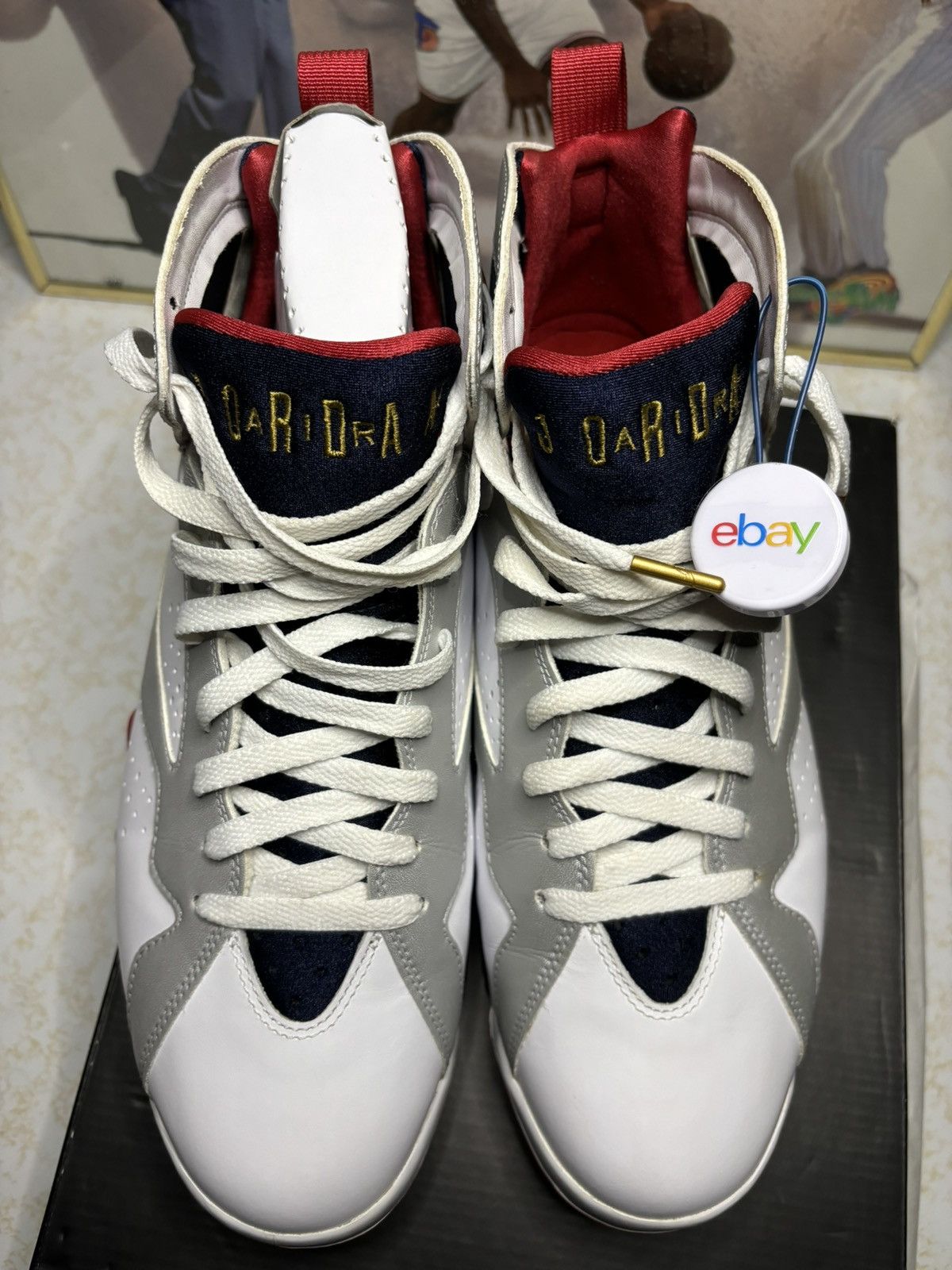 Jordan Brand Air Jordan 7 Retro 2012 Olympic 2012 Size US 11 / EU 44 - 2 Thumbnail
