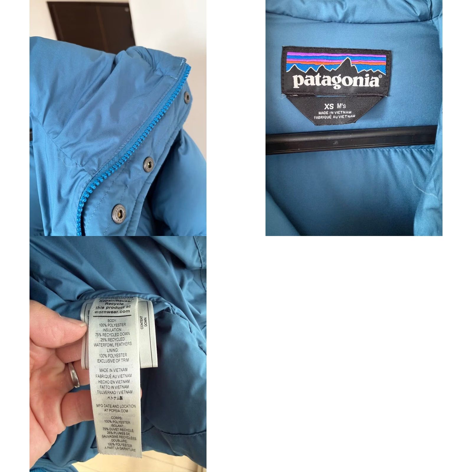 Patagonia Patagonia Jacket Men's XS Down Parka Blue light blue Silent Down Parka XS Mens Jacket Size US XS / EU 42 / 0 - 8 Thumbnail