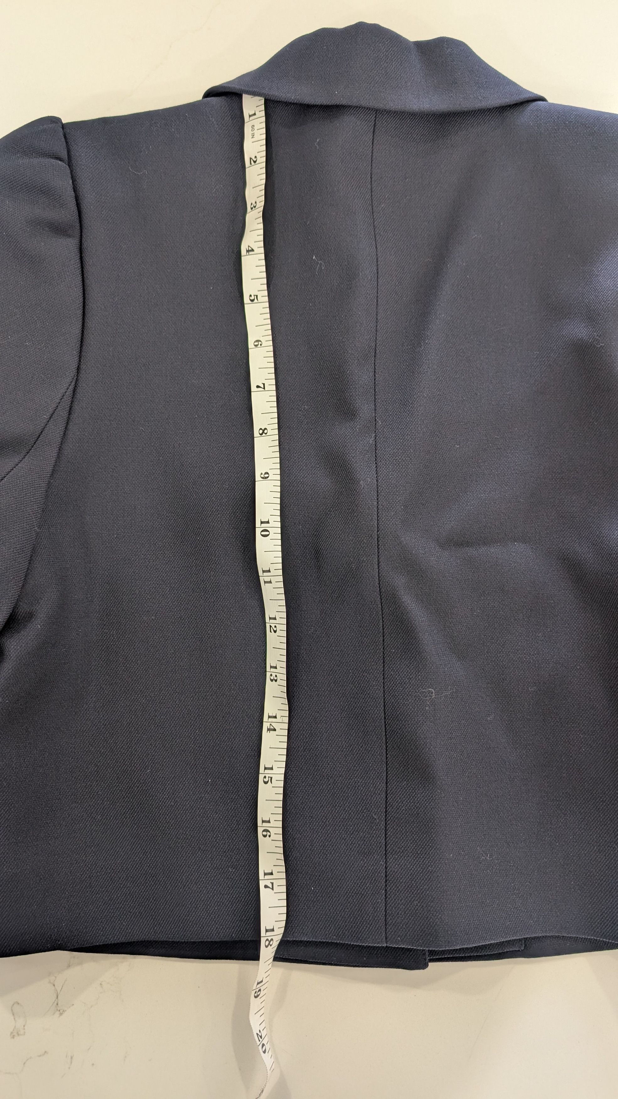 Shushu/Tong SHUSHU/TONG Cropped Puff Sleeve Blazer Navy SIZE S Size S / US 4 / IT 40 - 12 Thumbnail