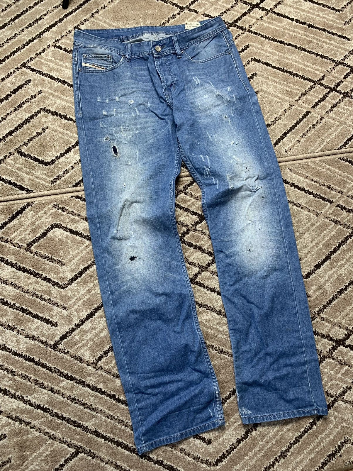 Diesel × Vintage Vintage Men's Diesel Distressed Denim Jeans Size US 36 / EU 52 - 3 Thumbnail