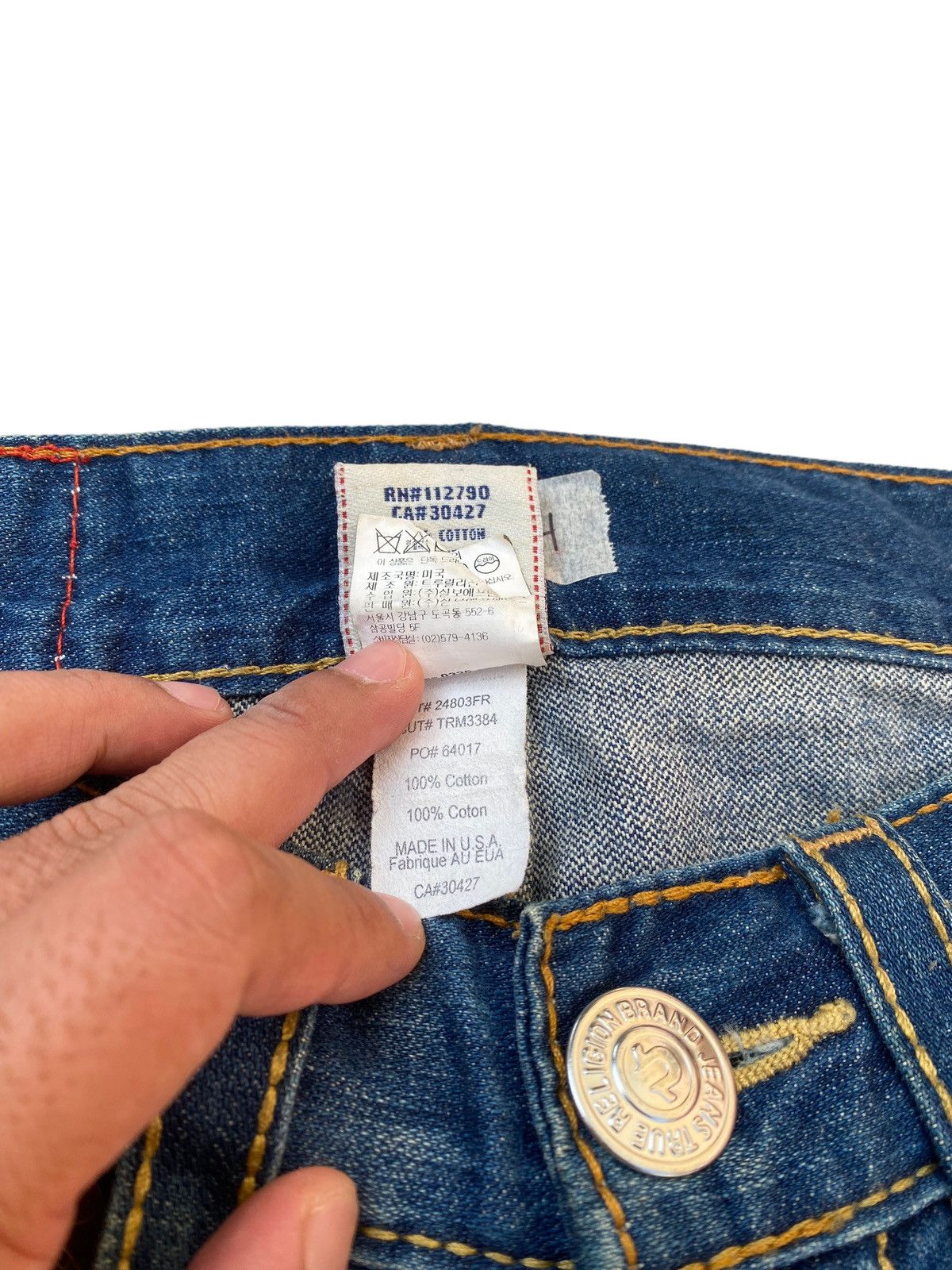 True Religion True Religion Joey Big T Flare Pant Size US 31 - 7 Thumbnail