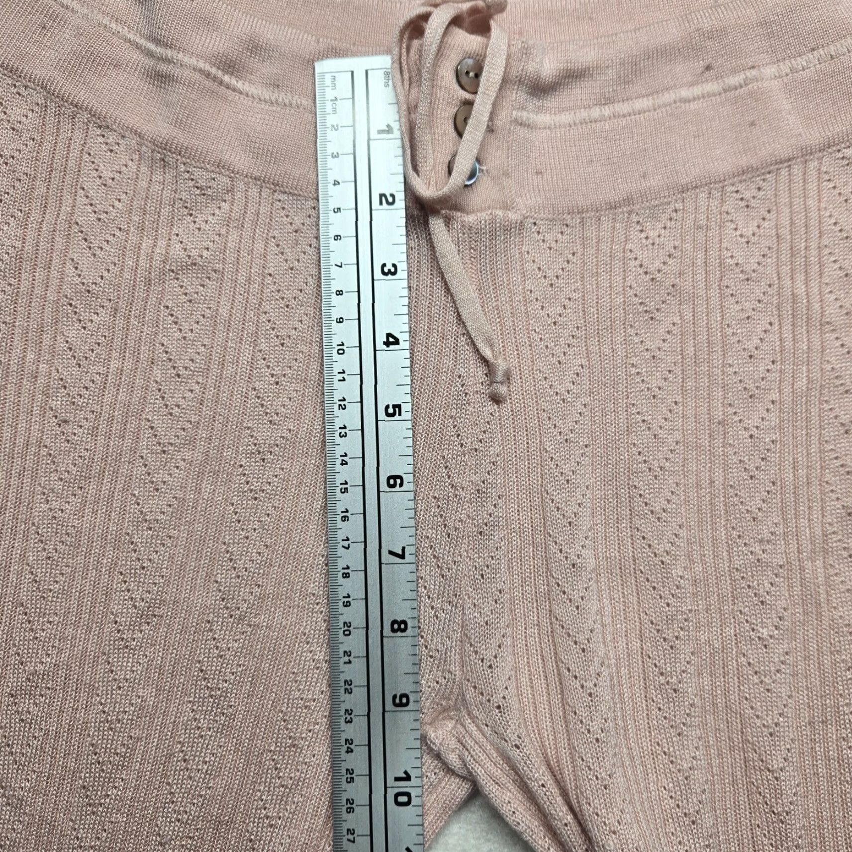 Old Navy Old Navy Pink Waffle Knit Lounge Joggers Pants Adult Women's L Large Size 36" / US 14 / IT 50 - 6 Thumbnail