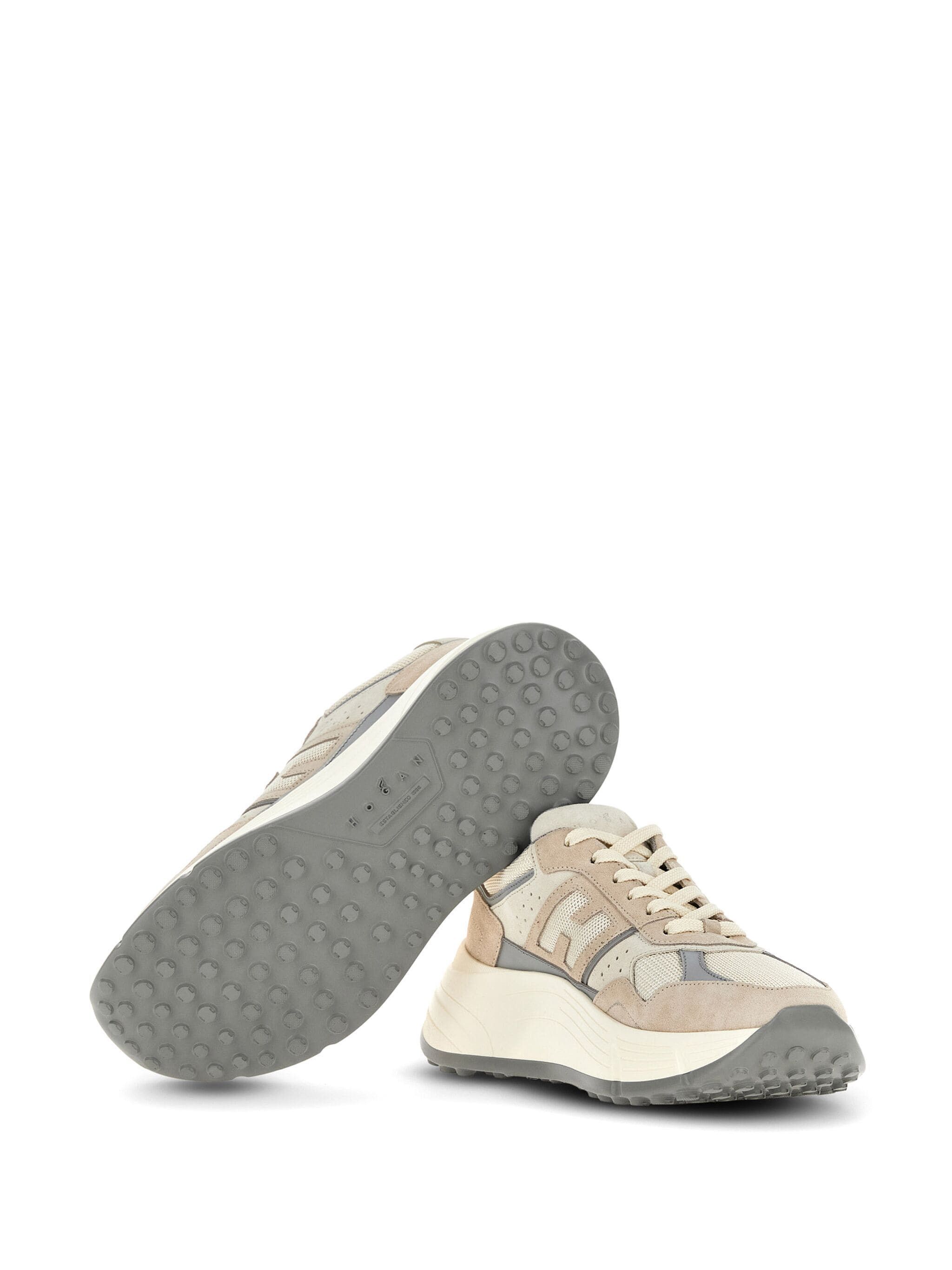 Hogan o1s22i1n1024 Hi-Fidelity Low-Top Sneakers in Beige Size US 7 / IT 37 - 4 Thumbnail