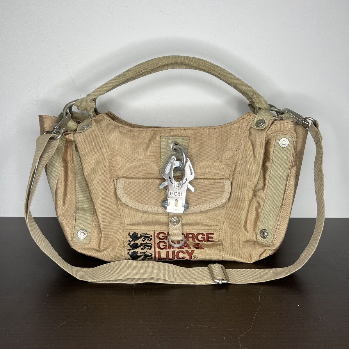 George Gina Lucy Ggl Shoulder Crossbody Vintage Bag Beige, Women's