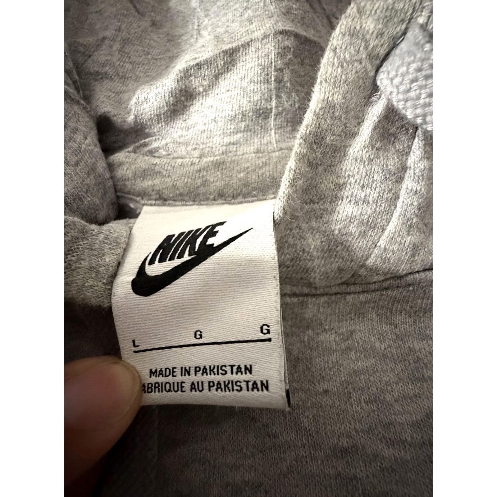 Nike Nike Club Fleece Hoodie Mens Large Gray Pullover Sweatshirt Swoosh Graphic Print Logo Size US L / EU 52-54 / 3 - 5 Thumbnail