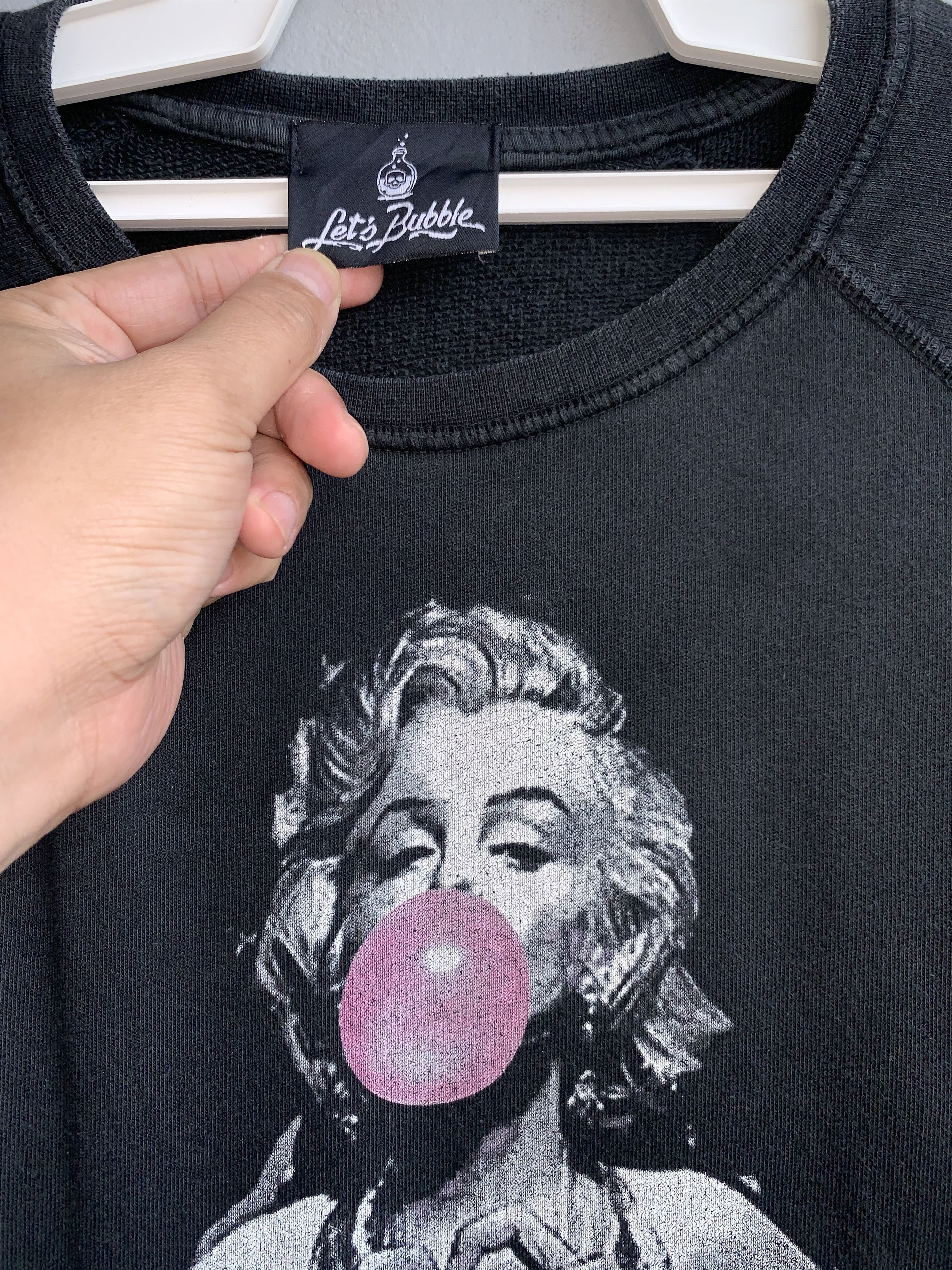 Vintage Marilyn Monroe Bubble Gum Crewneck Sweatshirt Size US L / EU 52-54 / 3 - 3 Thumbnail