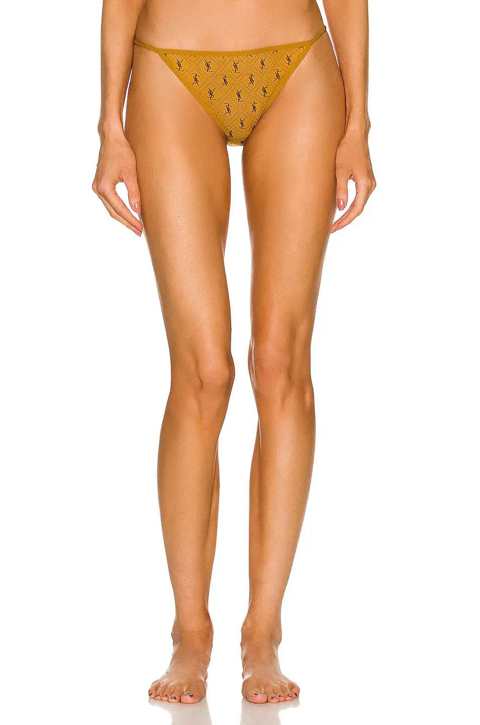 Saint Laurent Paris o1b1hav111124 Size: XL / Cassandre Panties Jersey Jaune Noir Size ONE SIZE - 4 Thumbnail