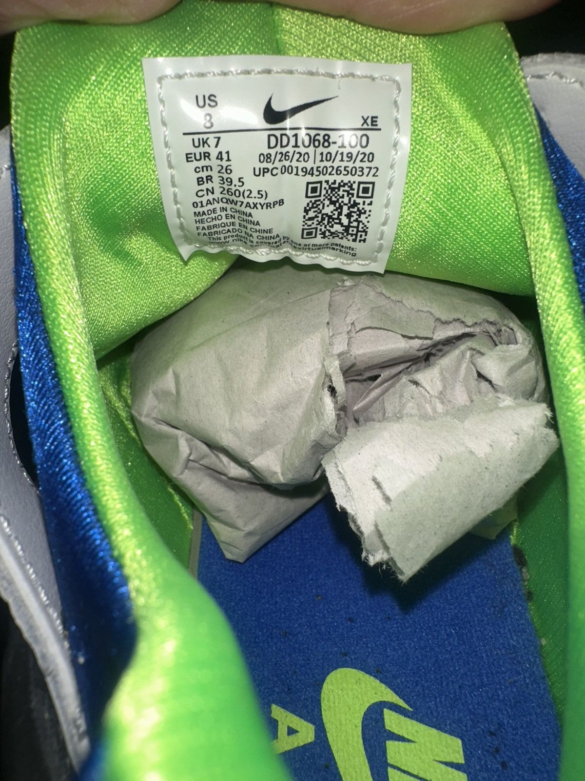 Nike NIKE AIR HUARACHE SCREAM GREEN sz 8 Size US 8 / EU 41 - 3 Thumbnail