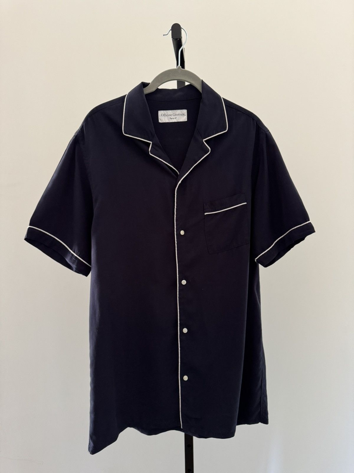 Officine Generale Officine General Eren blue shirt sleeve Size US M / EU 48-50 / 2 - 1 Thumbnail
