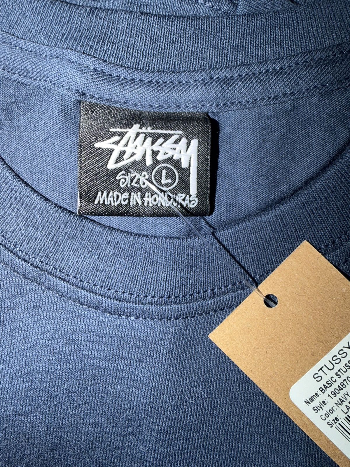 Stussy Stussy Basic Logo Tee Navy Size US L / EU 52-54 / 3 - 4 Thumbnail
