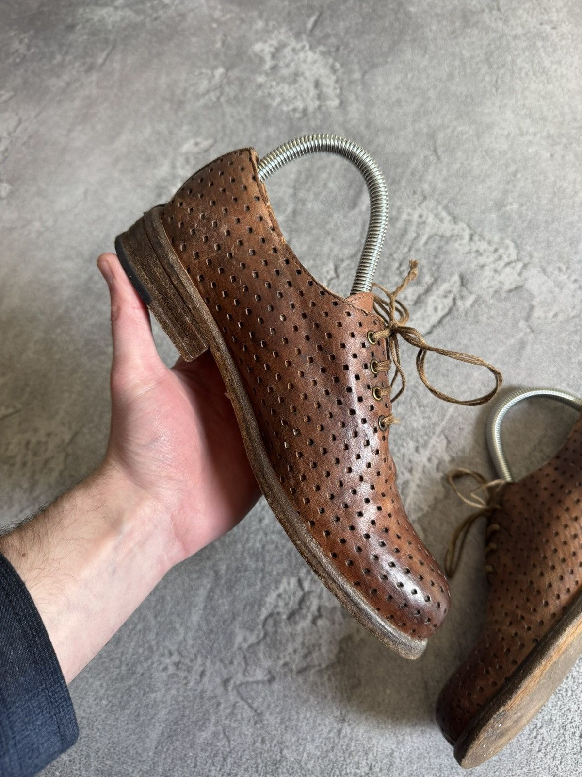 Shoto Shoto 37size leather handcrafted low top shoes boots retro Size US 7 / IT 37 - 12 Thumbnail