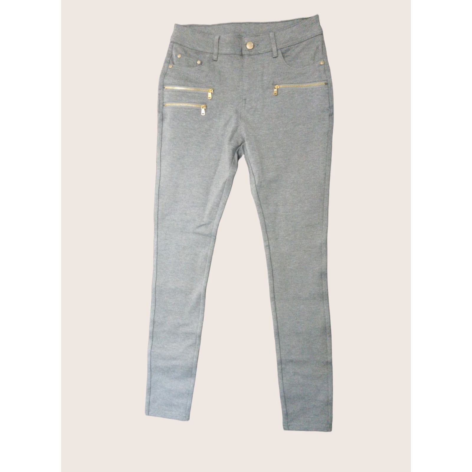 Vintage BAMANS Women's M Ultra Stretch Comfy Skinny Pants 5 Pockets Office Ponte Pant Size 32" / US 10 / IT 46 - 1 Thumbnail