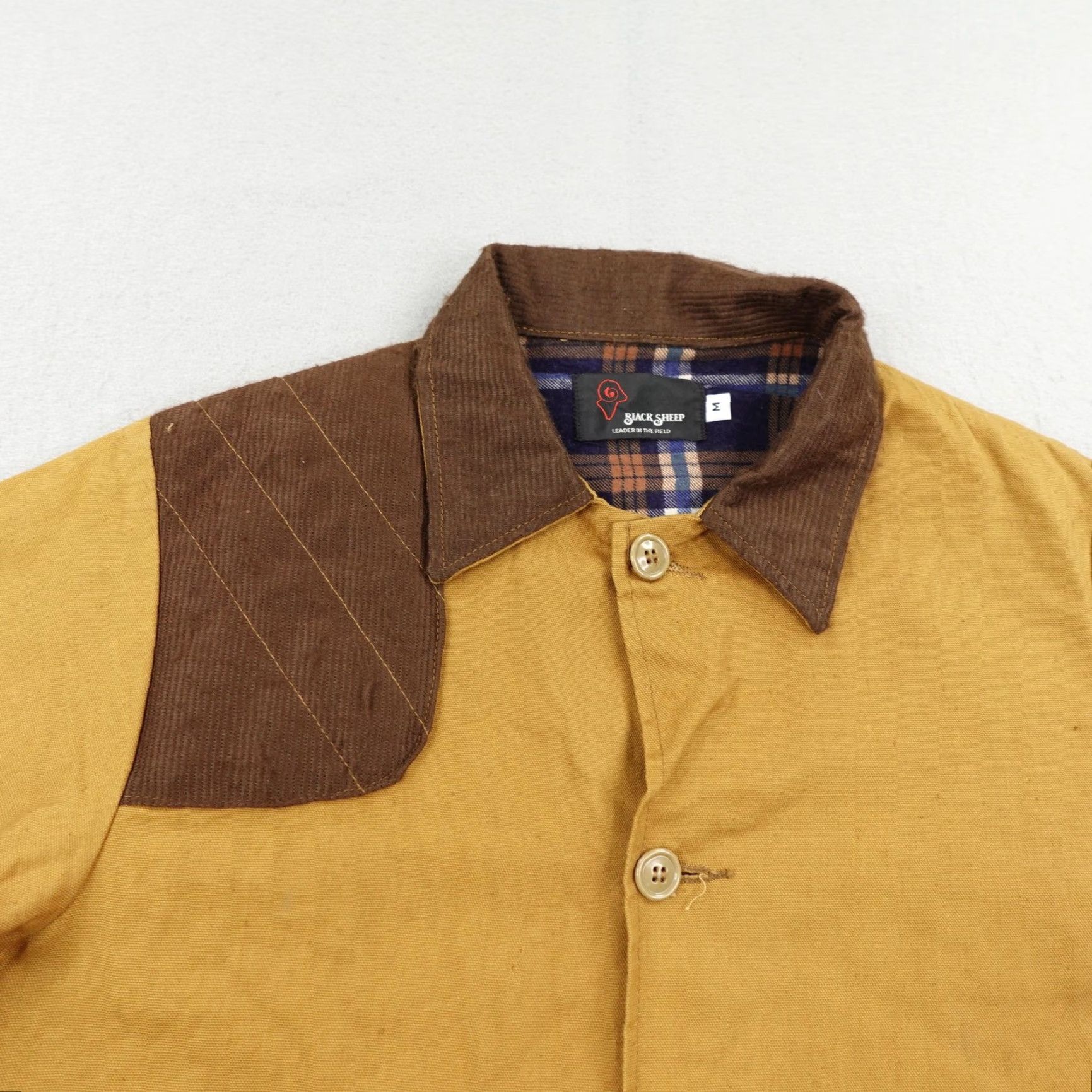 Vintage VINTAGE Black Sheep Jacket Mens Medium Brown Canvas Outdoor Hunting Overcoat Size US M / EU 48-50 / 2 - 2 Thumbnail