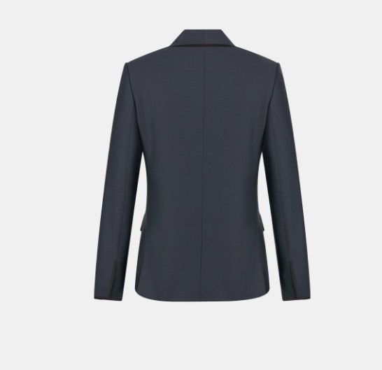 Dior o1w1db11124 Wool Mohair Twill Oblique Jacket in Blue Size US M / EU 48-50 / 2 - 2 Thumbnail