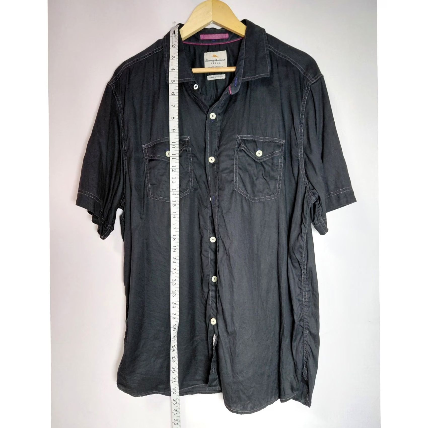 Tommy Bahama Tommy Bahama Shirt Mens L Black Island Modern Fit Button Men See Measurements Size US L / EU 52-54 / 3 - 7 Thumbnail