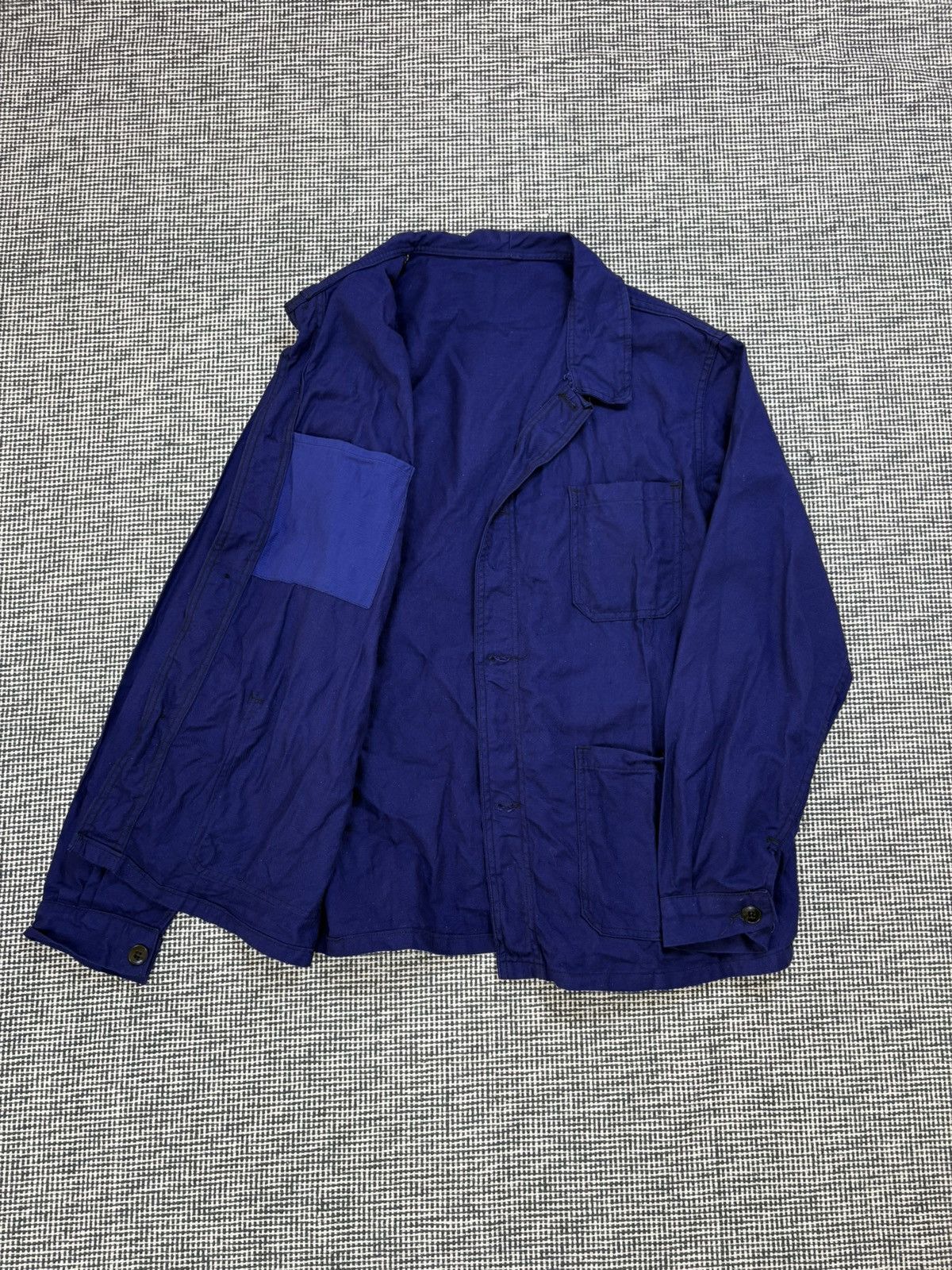 Le Laboureur 60s/70s unbranded french chore coat jacket 3 pocket sanfor Size US L / EU 52-54 / 3 - 1 Thumbnail
