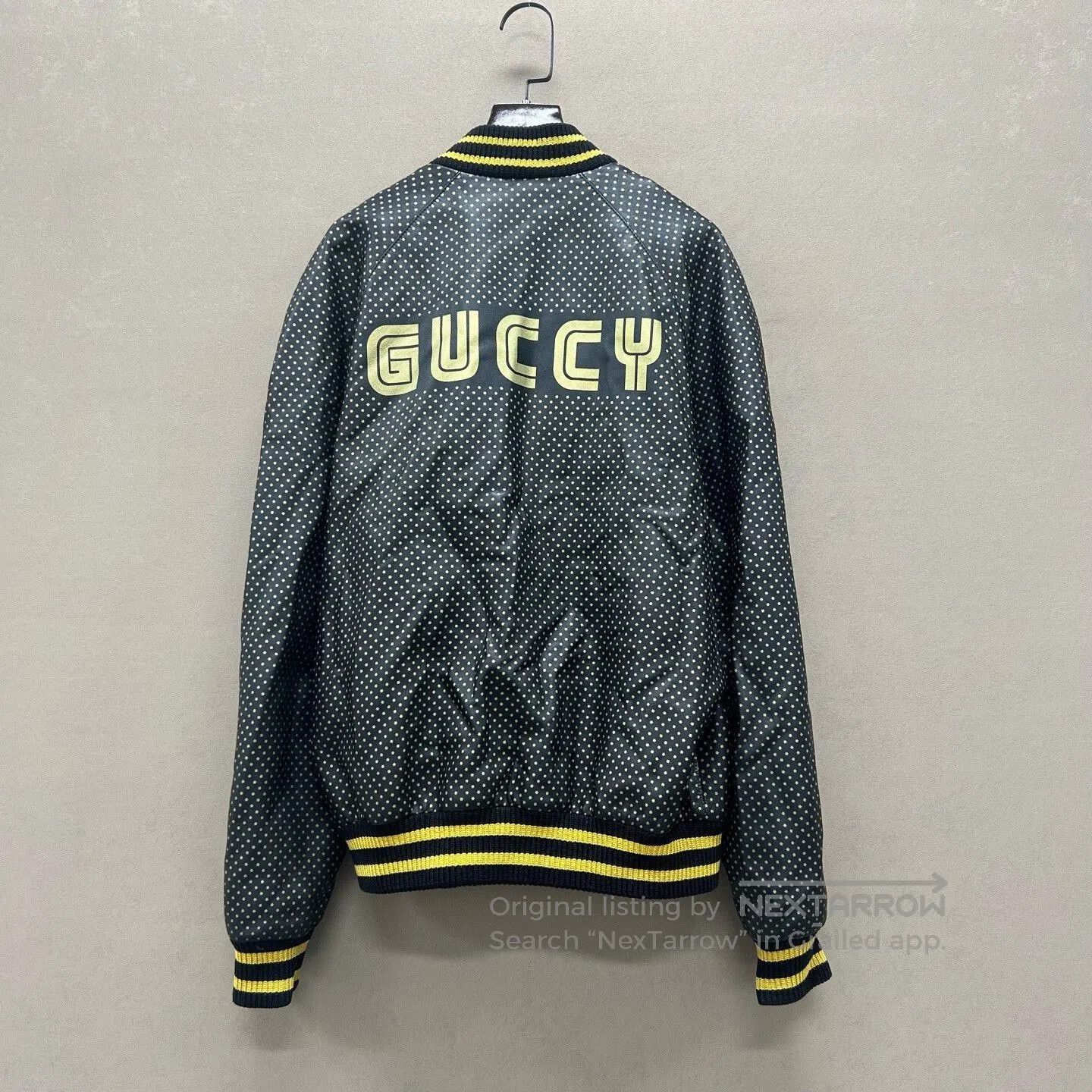 Gucci Gucci Black Gold Star Print Leather Jacket. Size US S / EU 44-46 / 1 - 2 Thumbnail