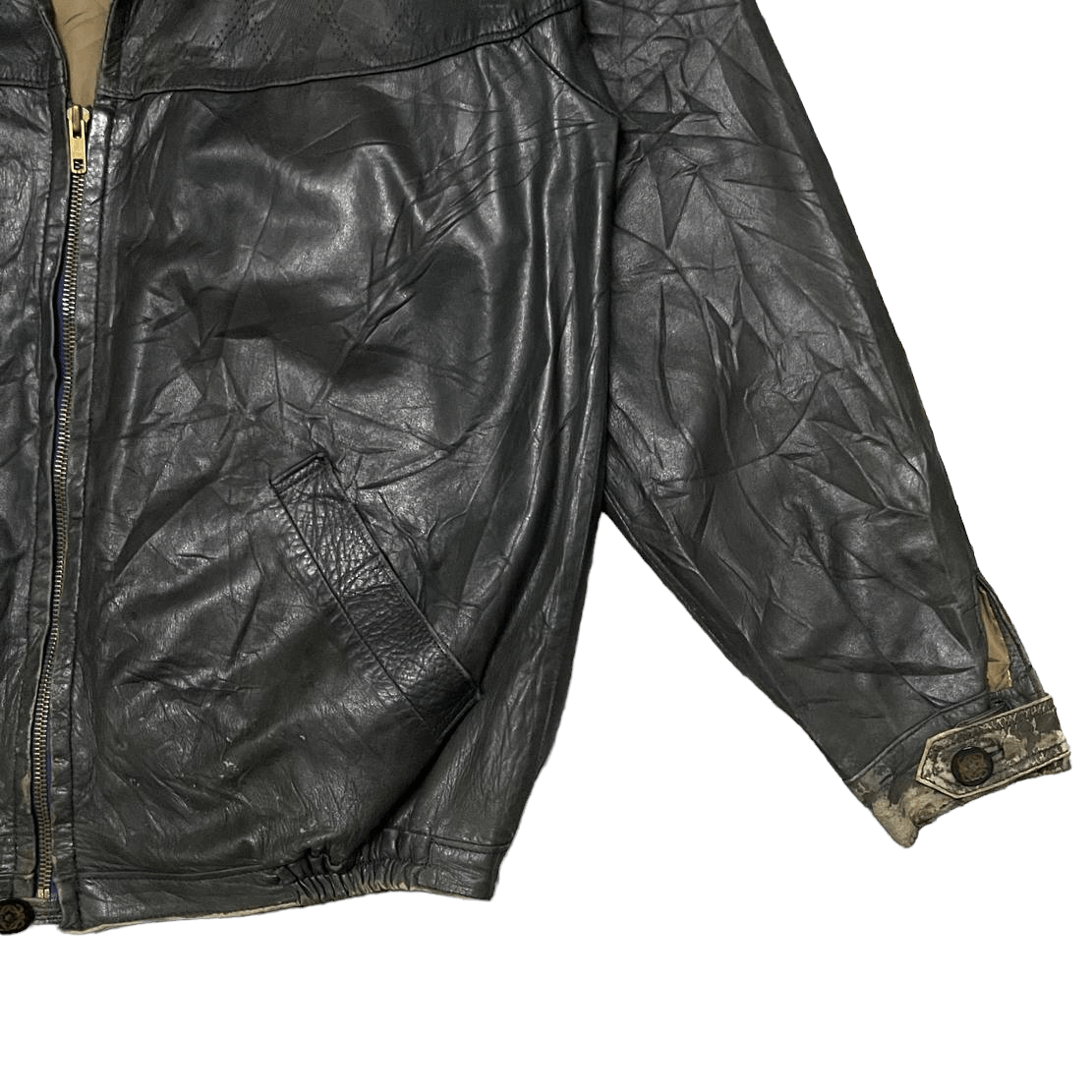Loewe Loewe Distressed Leather Jacket Vintage Size US M / EU 48-50 / 2 - 5 Thumbnail
