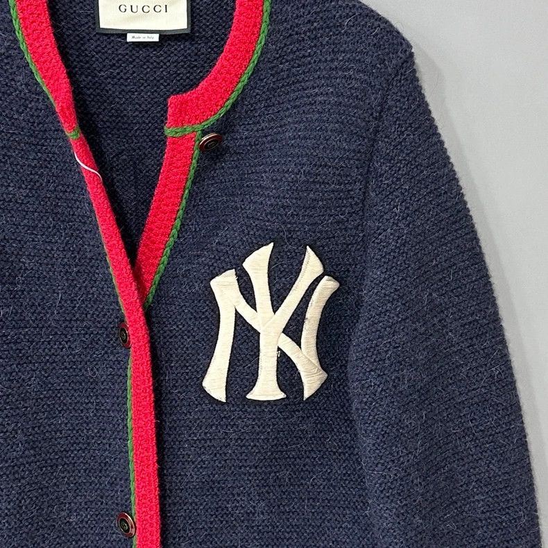 Gucci Gucci Mlb co-branded logo long cardigan jacket Size US S / EU 44-46 / 1 - 3 Thumbnail