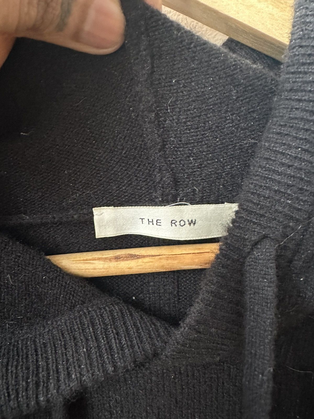 The Row THE ROW 100% CASHMERE BLACK Hoodie Size US XL / EU 56 / 4 - 4 Thumbnail