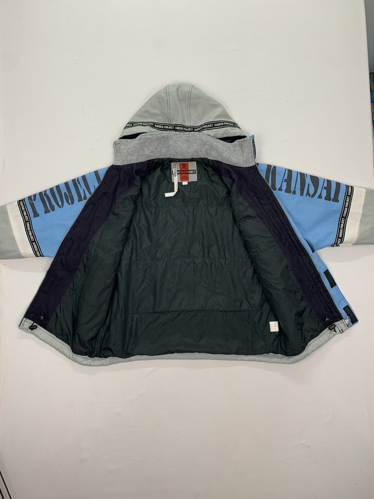 Japanese Brand × Kansai Yamamoto Rare!! Vintage 90s Kansai Project Block Colour Bomber Jacket Size US M / EU 48-50 / 2 - 6 Thumbnail