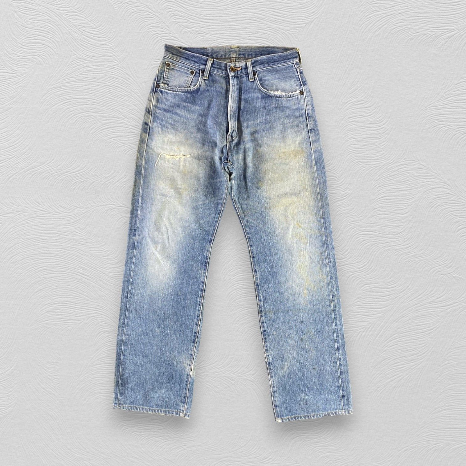 Edwin Distress Edwin 505 Redlne Jeans Selvedge Denim KJ3345 Size US 28 / EU 44 - 1 Thumbnail