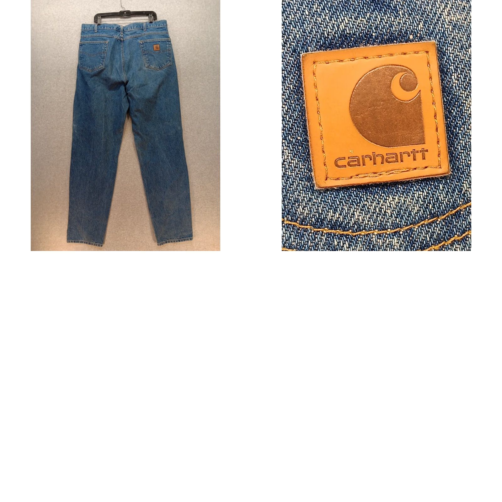Carhartt Carhartt Jeans Men's 40x36 Relaxed Fit Blue 5-Pocket Denim Regular 90s American Vintage Style Non-N/A Size US 40 / EU 56 - 8 Thumbnail
