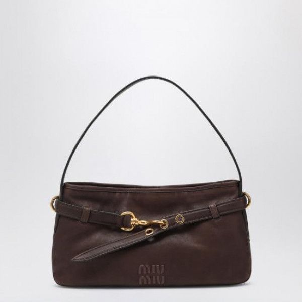 Aventure Napa Leather Bag Regular in Brown, Women's