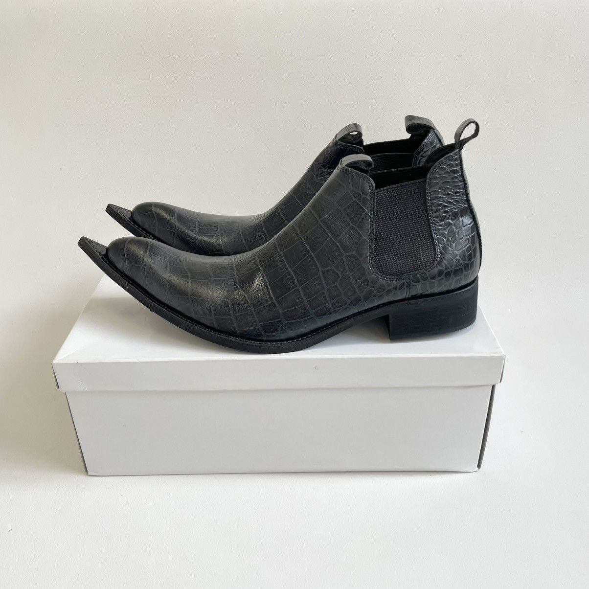 Comme des Garcons S/S 15 Extended Pointy Leather Boots Size US 8 / EU 41 - 16 Thumbnail