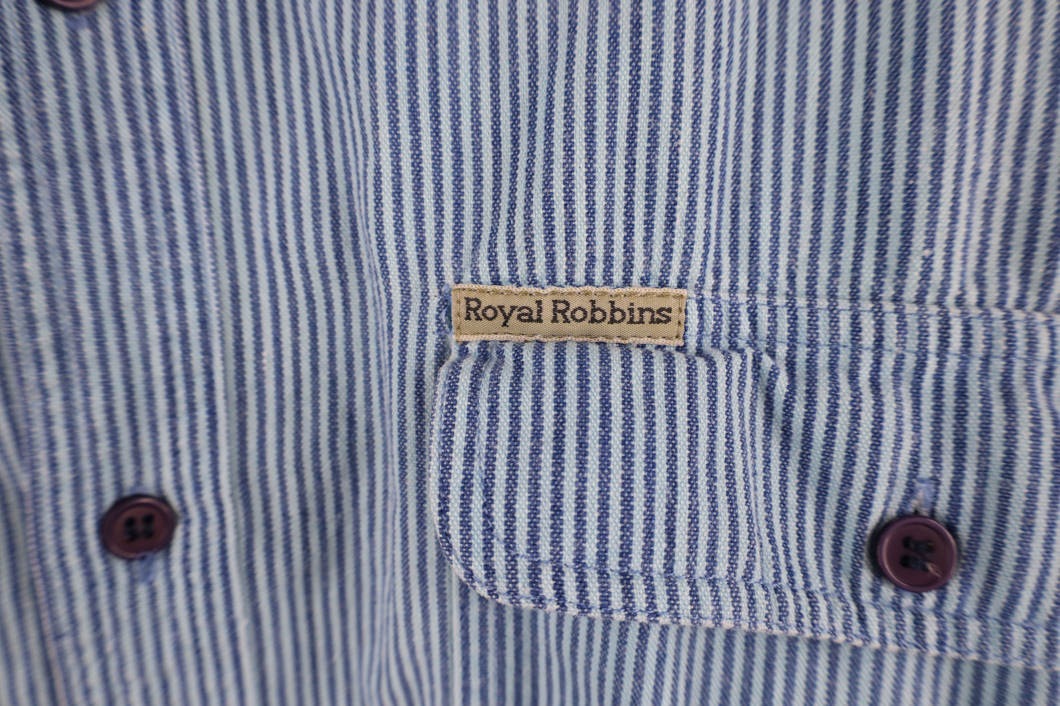 Royal Robbins × Vintage Vintage 90s Royal Robbins Striped Collared Button Shirt Size US L / EU 52-54 / 3 - 4 Thumbnail