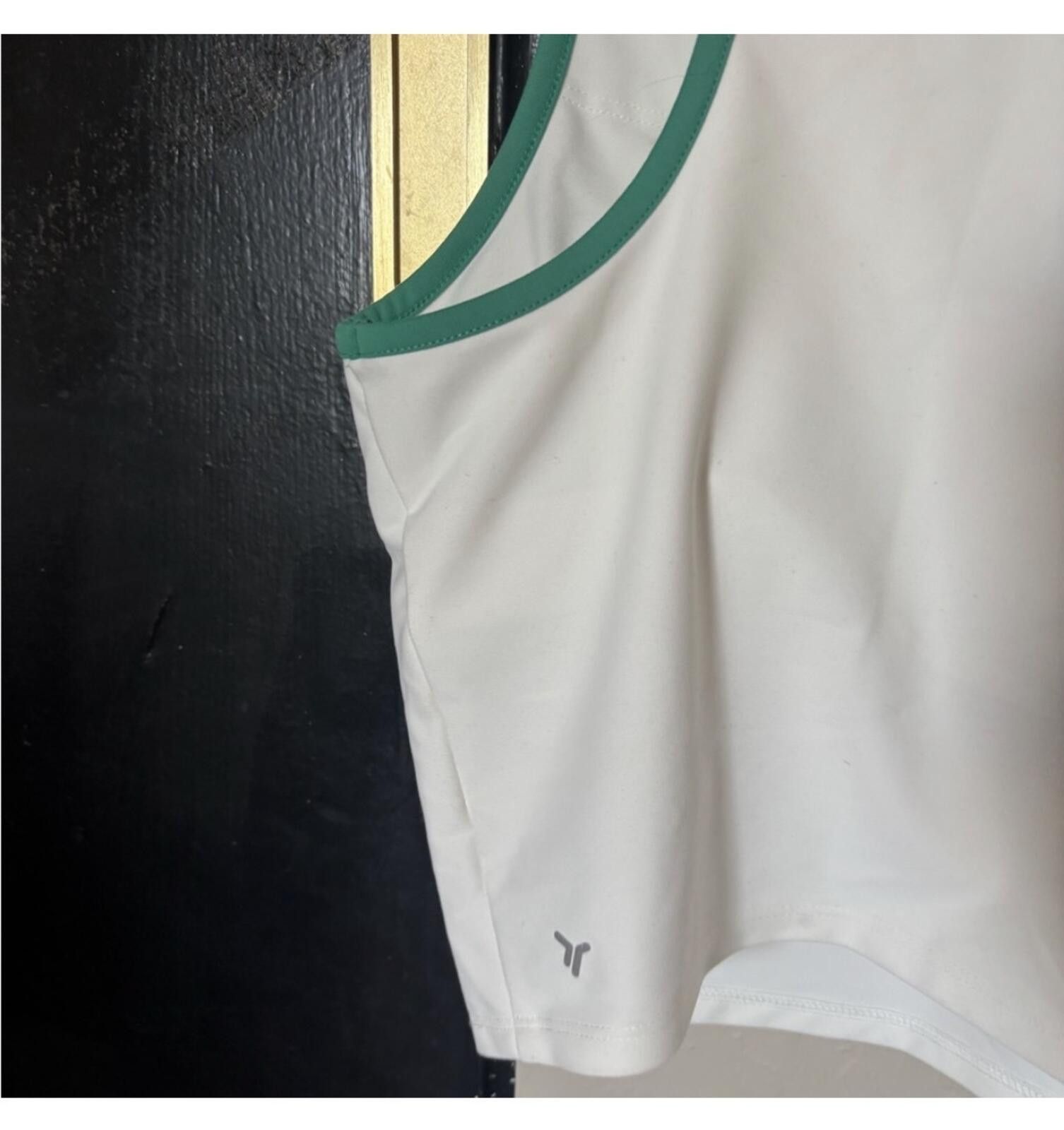 Old Navy (Old Navy) Green and White Collared Tank Top Size M / US 6-8 / IT 42-44 - 5 Thumbnail