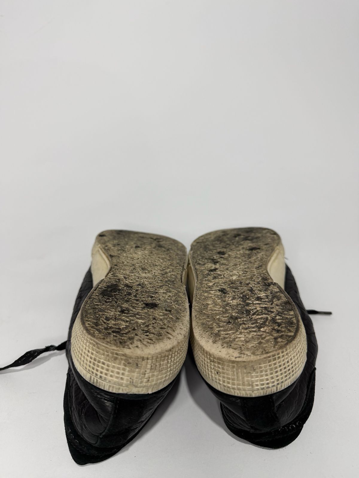 Golden Goose GOLDEN GOOSE BLACK LEATHER SNEAKERS EU 40 Size US 10 / IT 40 - 6 Thumbnail