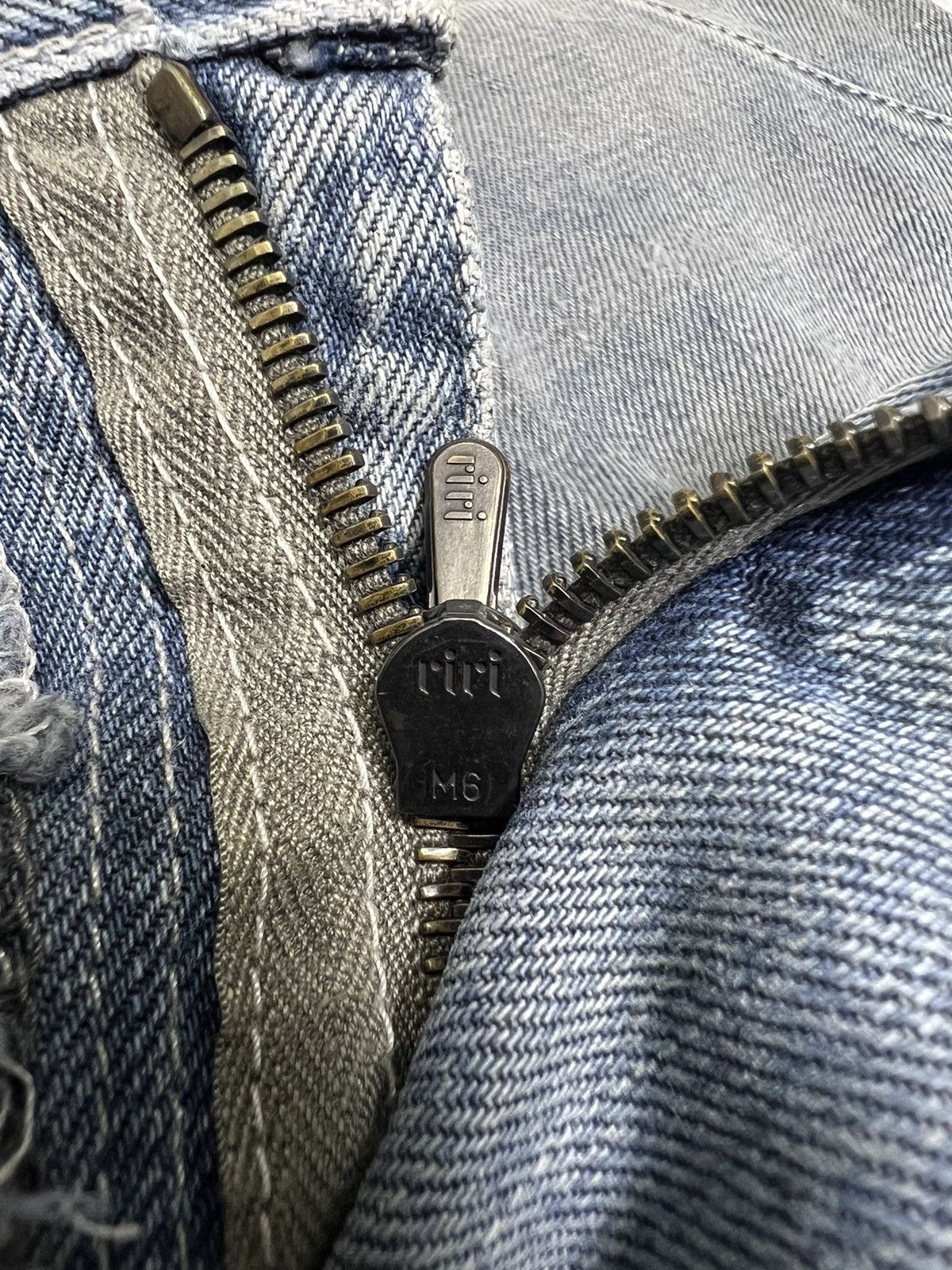 Number (N)ine Number (N)ine - S/S 07’ - Mudwash Distressed Pain Denim Size US 30 / EU 46 - 13 Thumbnail