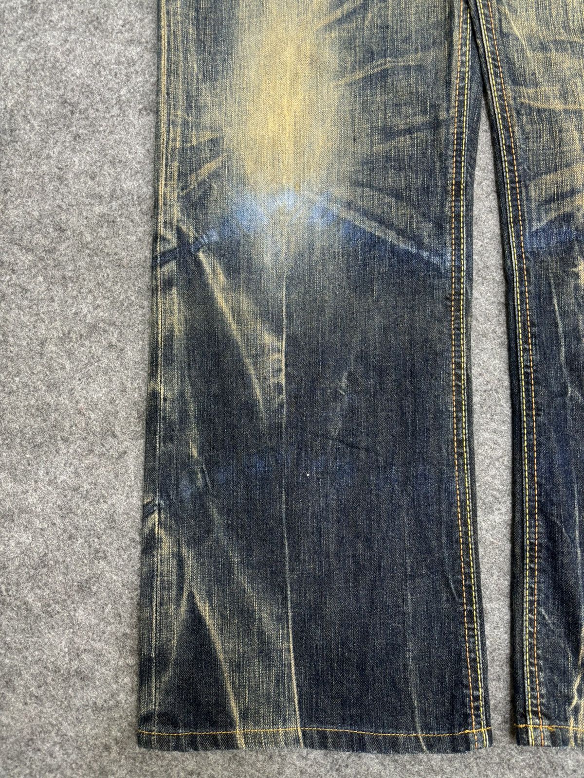 Edwin 💥Insane Raw Fades💥Edwin 503 Wide Japan Style Denim F478 Size US 33 - 9 Thumbnail