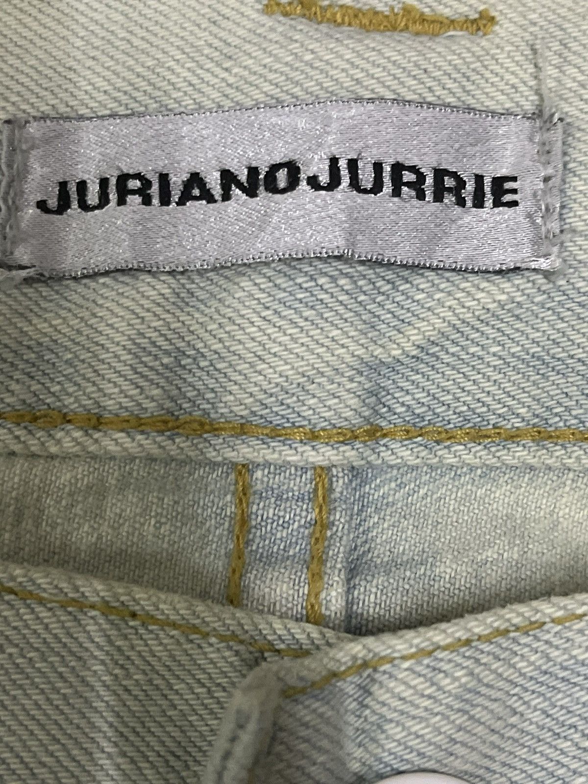 If Six Was Nine Vintage Japan Juriano Jurrie Distressed Style Flare Jeans Size US 30 / EU 46 - 8 Thumbnail