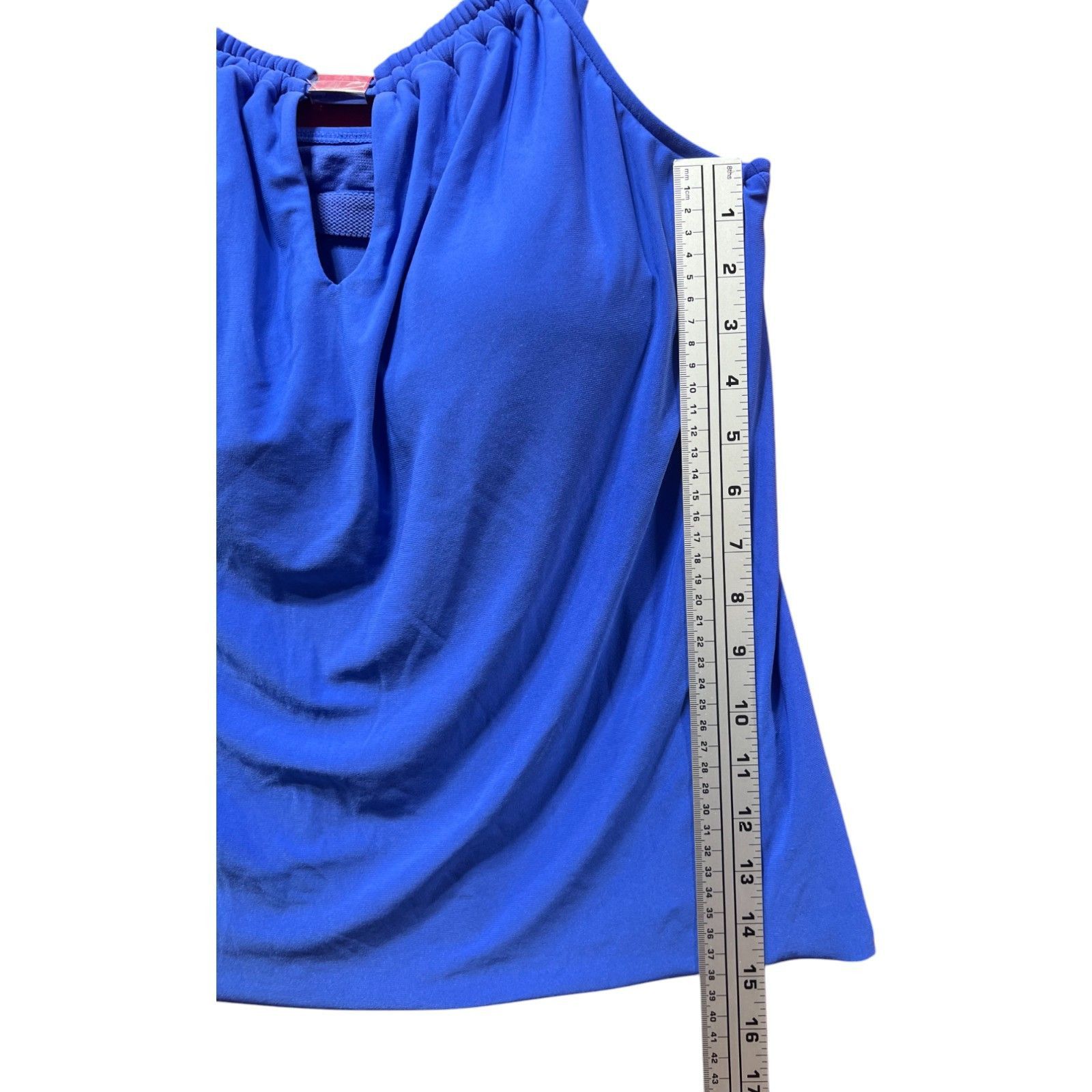 Other Aqua Green - Women's UPF 50 High Neck KeyHole Tankini Top - Size ONE SIZE - 9 Thumbnail