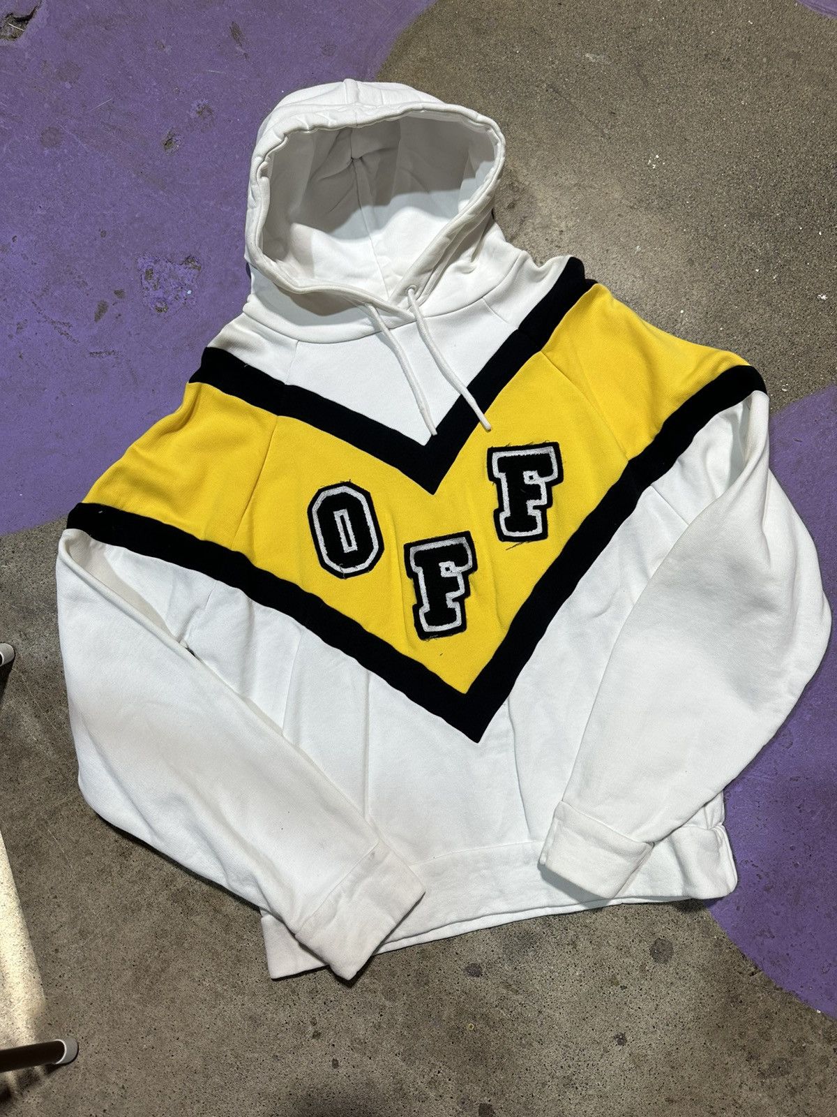 Off white college online hoodie