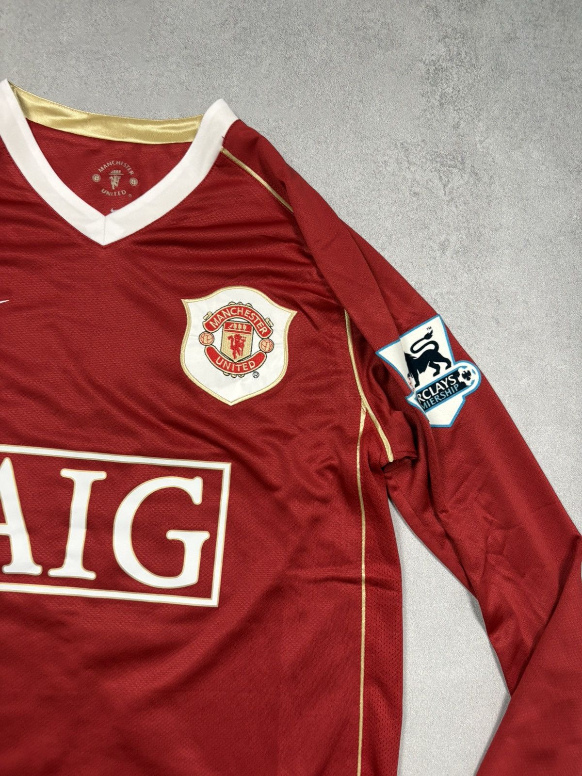 Nike Manchester United 2006/07 Long Sleeve Jersey Solskjær 20 AIG Size US L / EU 52-54 / 3 - 5 Thumbnail