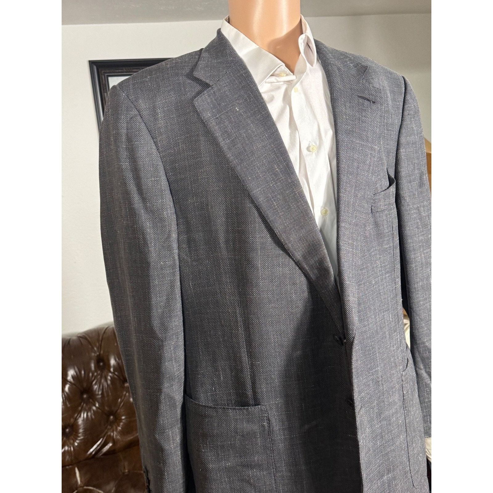 Tom Ford Tom Ford Wool Linen Silk Sport Jacket 60R 50R US Size 50R - 3 Thumbnail