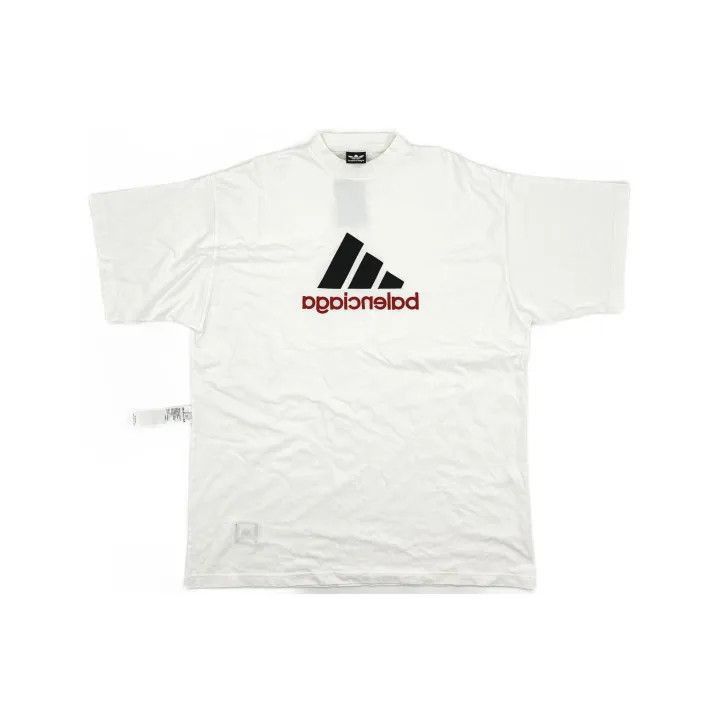 Balenciaga Balenciaga x Adidas Logo Embroidered T-Shirt 0079-2507 Size US L / EU 52-54 / 3 - 1 Thumbnail
