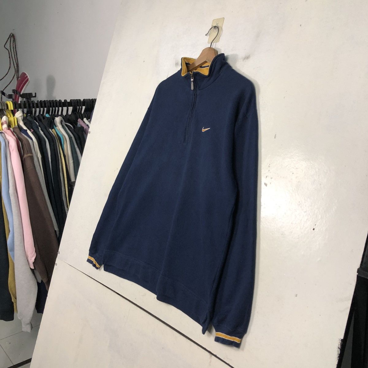 Nike 📌Half Zipper Collar Sweater Nike Small Swoosh Size US M / EU 48-50 / 2 - 4 Thumbnail
