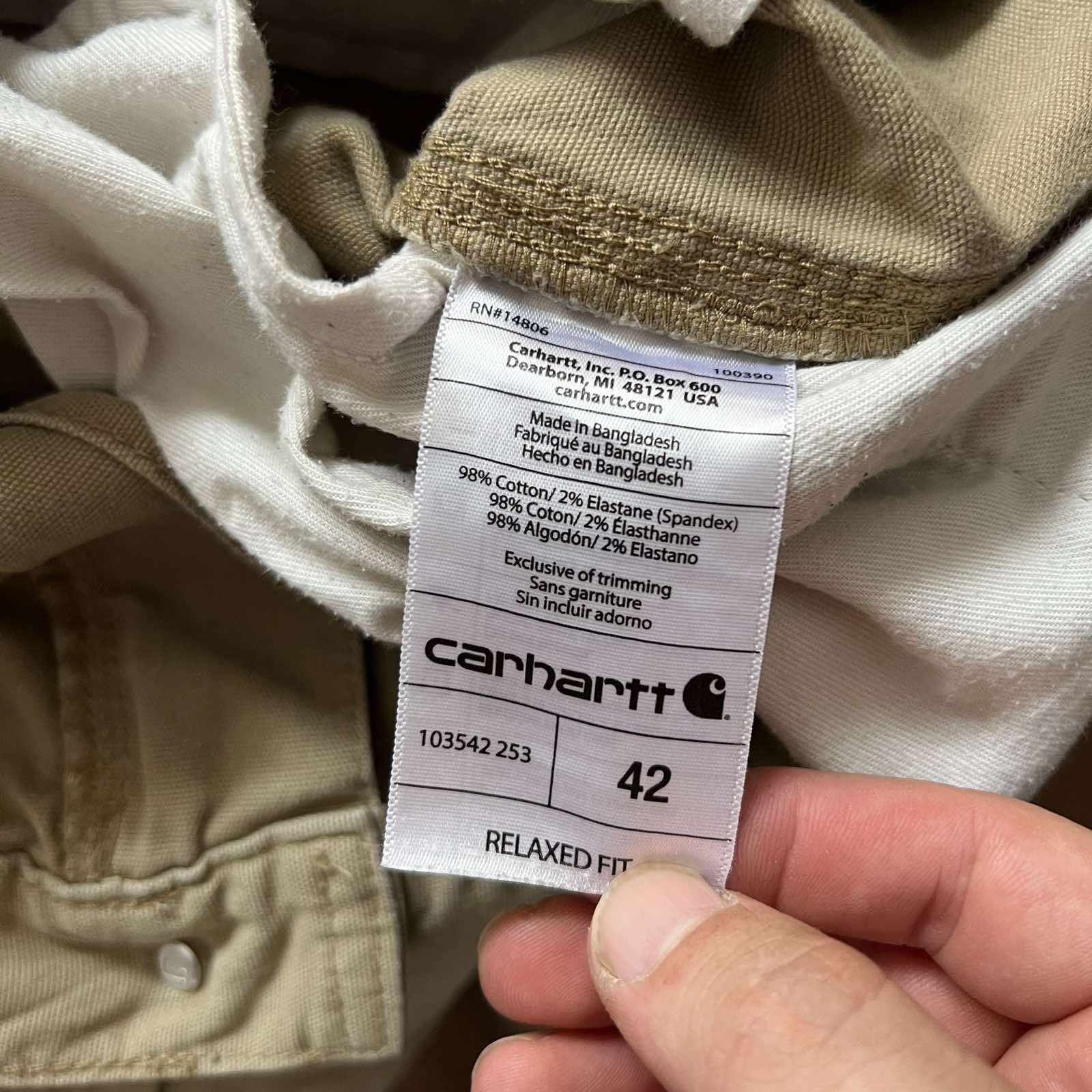 Carhartt Carhartt Canvas Cargo Shorts Skater Grunge Baggy Sz 42 Size US 42 / EU 58 - 5 Thumbnail