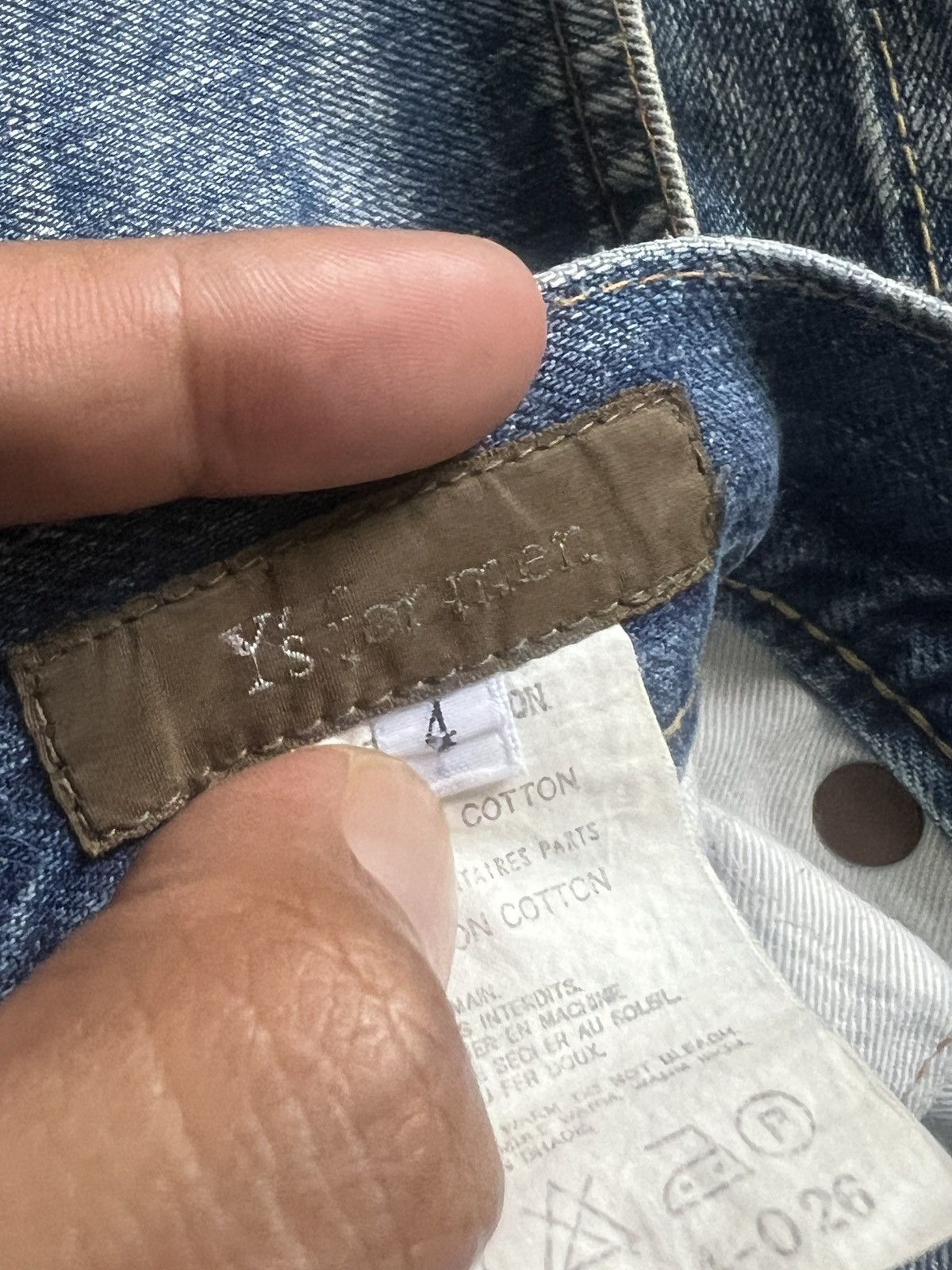 Yohji Yamamoto 90s Y’s For Men x Spotted Horse Distressed Selvedge Denim Size US 36 / EU 52 - 17 Thumbnail